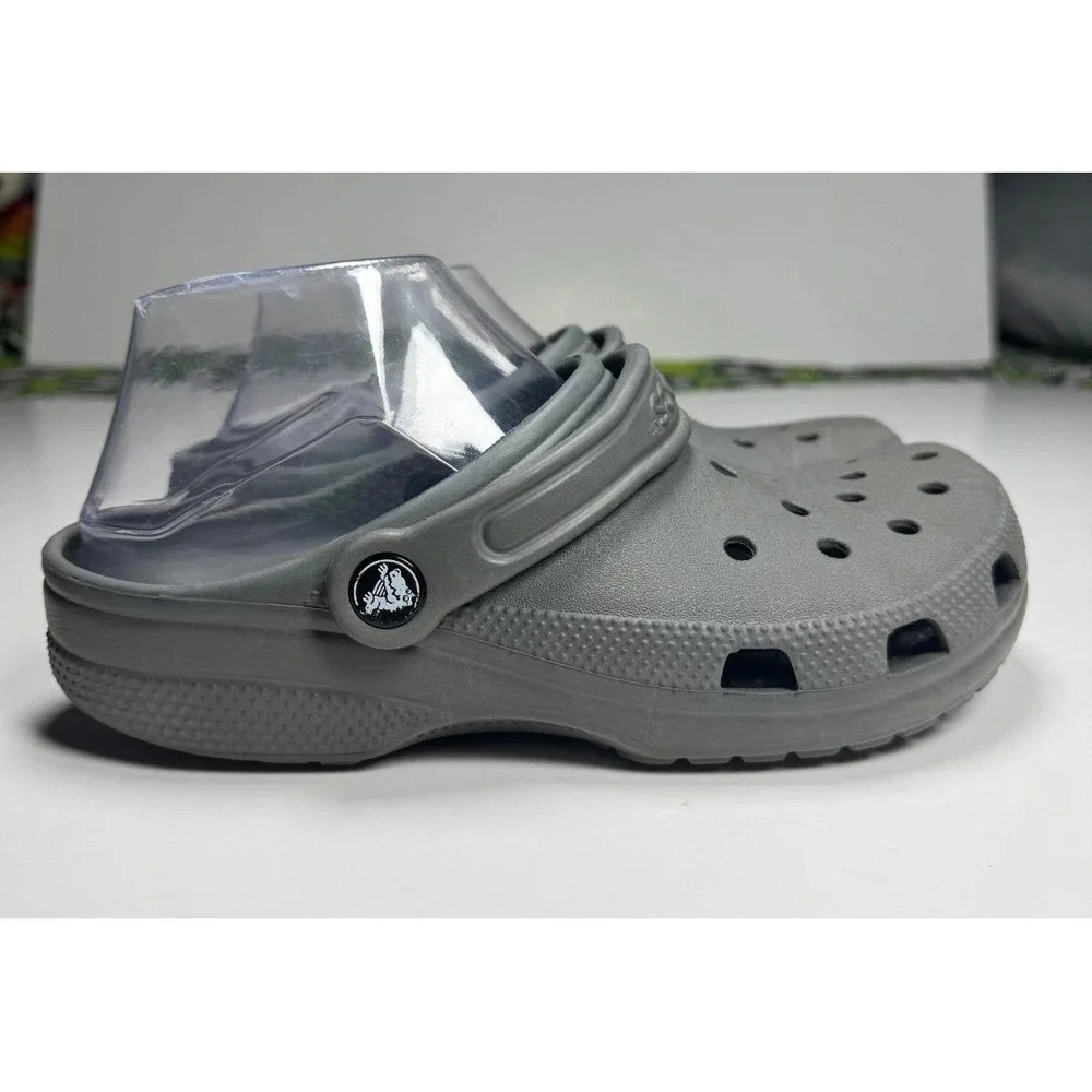 Crocs Classic Clogs Unisex M6/W8 Black Round Toe Slingback Strap Slip On Shoes